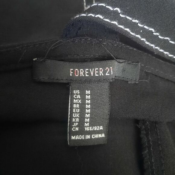 Forever 21 Mini Dress Black Size Medium No Belt - Picture 3 of 4